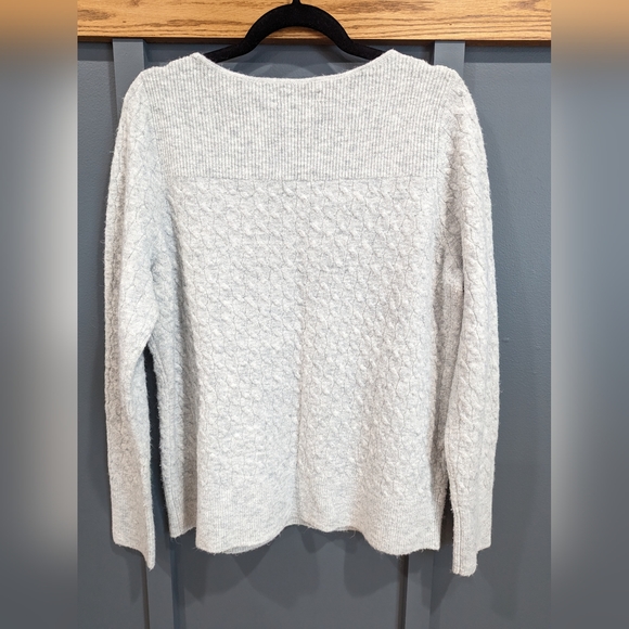 Loft Ribbed Yoke Cable Sweater - Picture 2 of 2